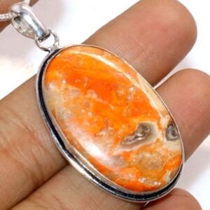 Bumblebee Jasper Gemstone 925 Sterling Silver Handmade Ethnic Necklace